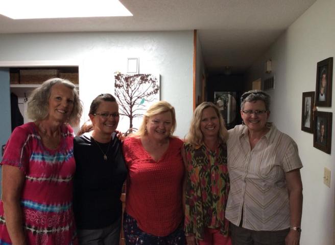 The Hess girls and the Frisbie girl